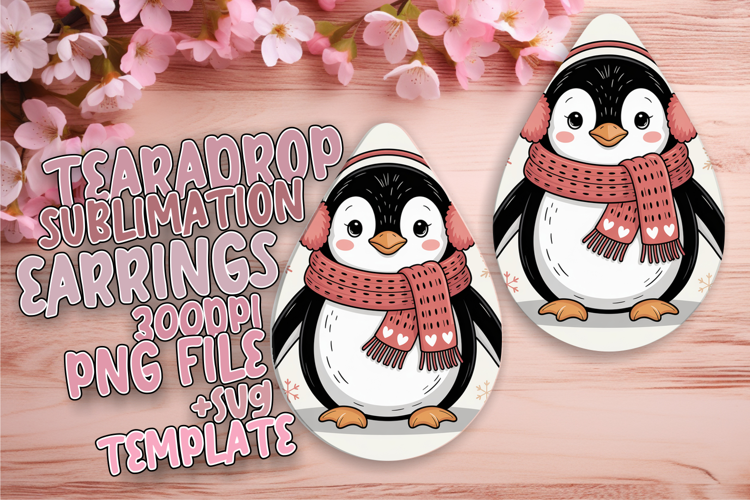 Whimsical Teardrop Earrings Design PNG , Valenines Animals