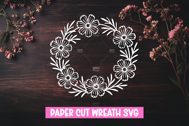 Floral Wreath Svg Image 23