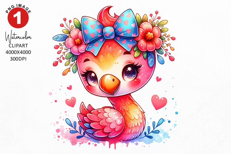 Flamingo Clipart Image 18