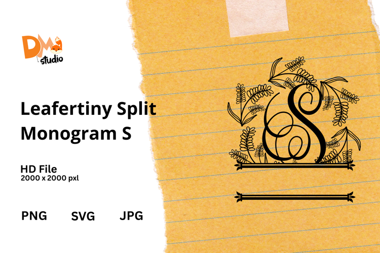 Floral Monogram Letter Svg Image 18