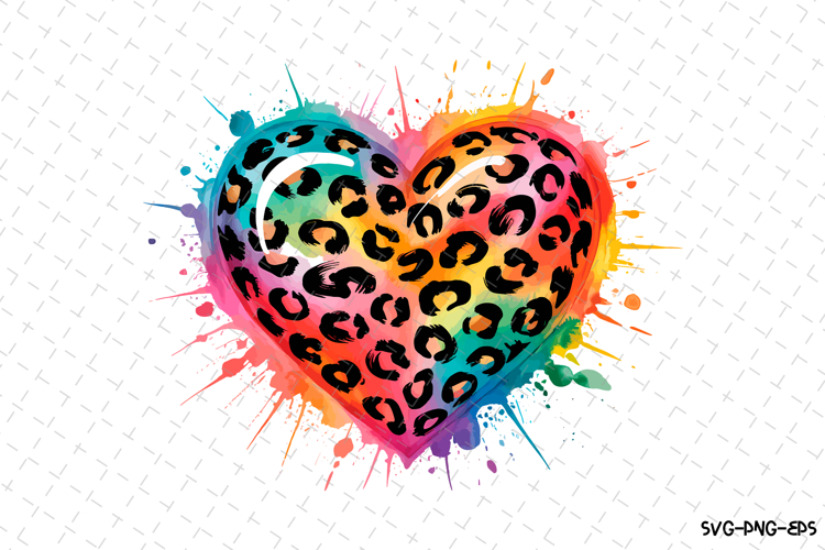 Leopard Heart Svg Image 13