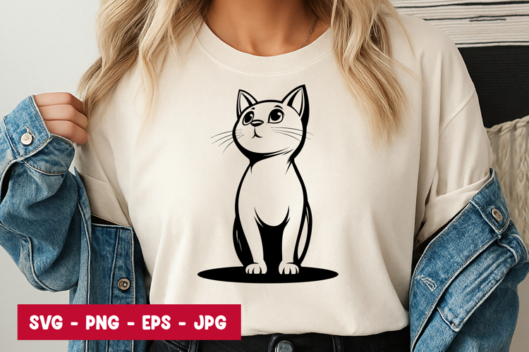 Cat Outline Image 8