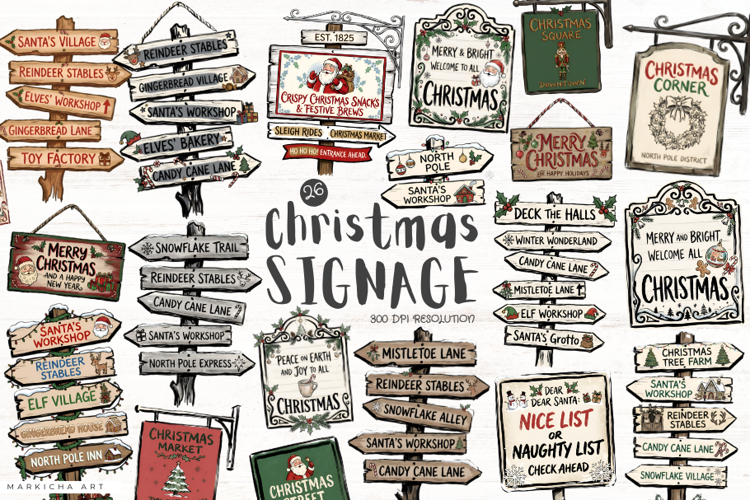 Christmas Decor Clipart Image 17