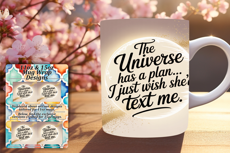 STUNNING 15oz PNG Mug Wrap Design , Girl Quote