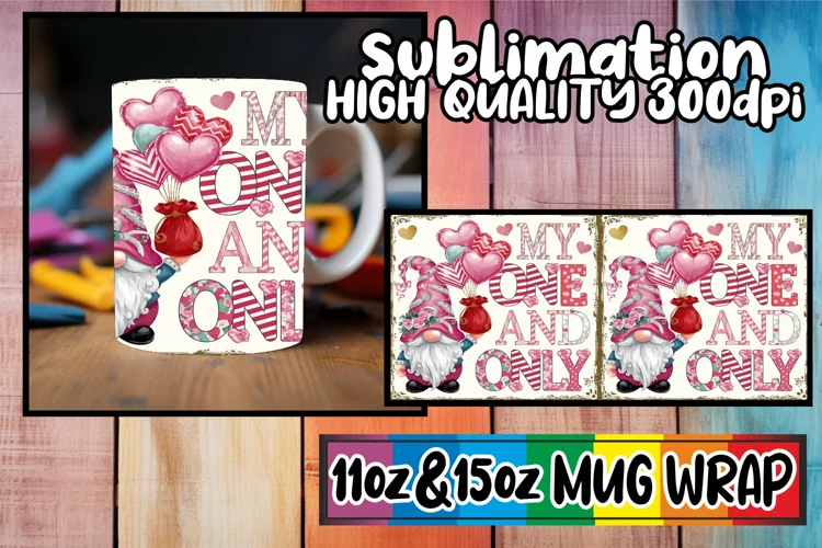Vibrant escapes 11oz 15oz sublimation wrap, Valenines