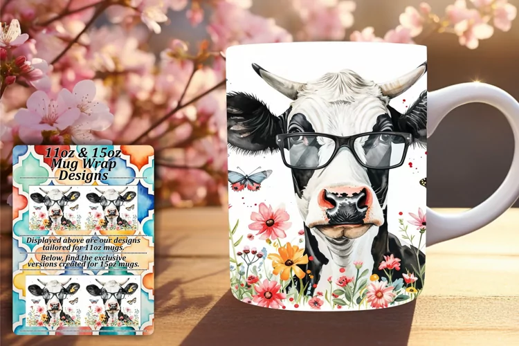 Springtime Cow Joy Sublimation