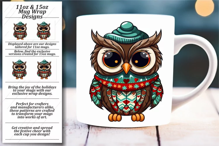 Whimsical Winter Critters Mug Layer