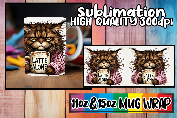 Sweet memories 11oz 15oz sublimation wrap, Grumpy Cat