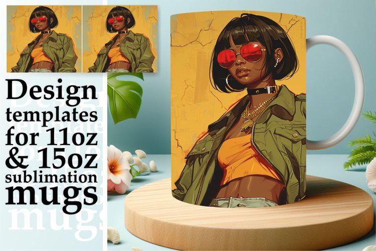 Melanin Magic Sublimation Mug Design