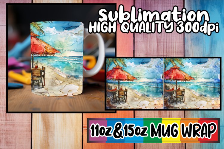 Beach Sublimation Design Image 2