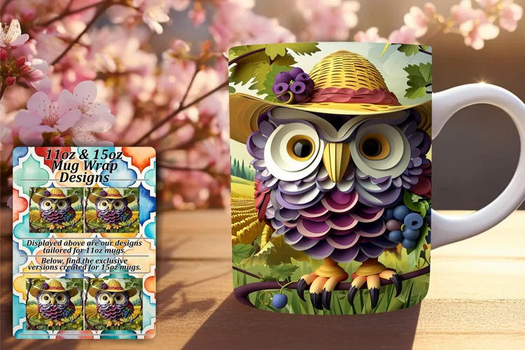 Creative Mug Wraps with Owls