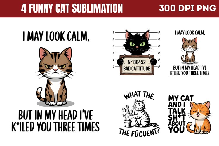 Funny Cat Svg Image 6
