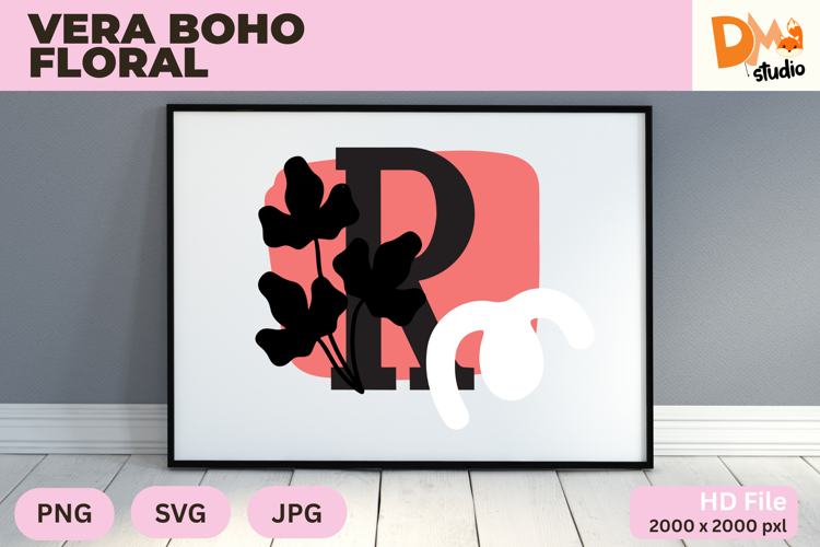 Boho Floral Svg Image 21