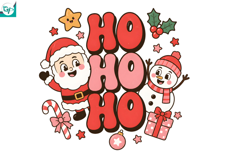 Retro Christmas Sublimation, Trending Christmas PNG, Santa