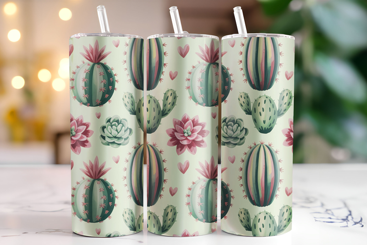 Cactus Tumbler Wrap | Sublimation | Tumblers
