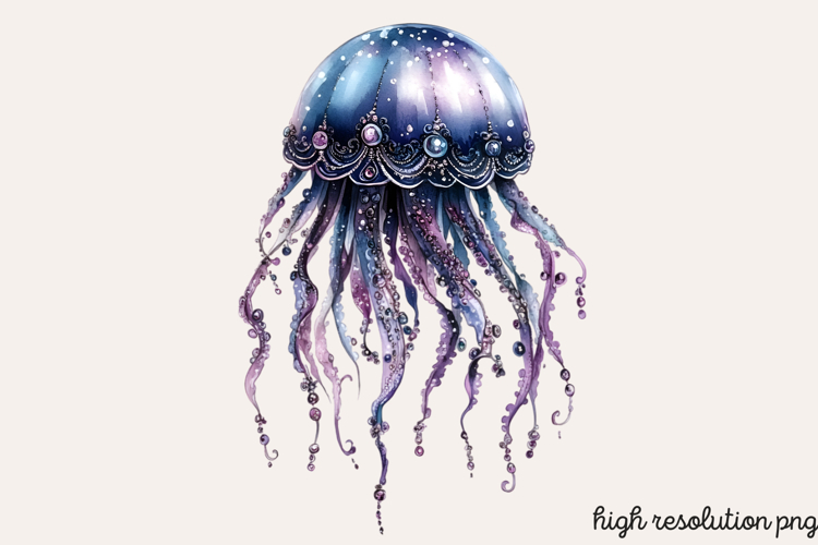 Gothic Under the Sea Clipart PNG
