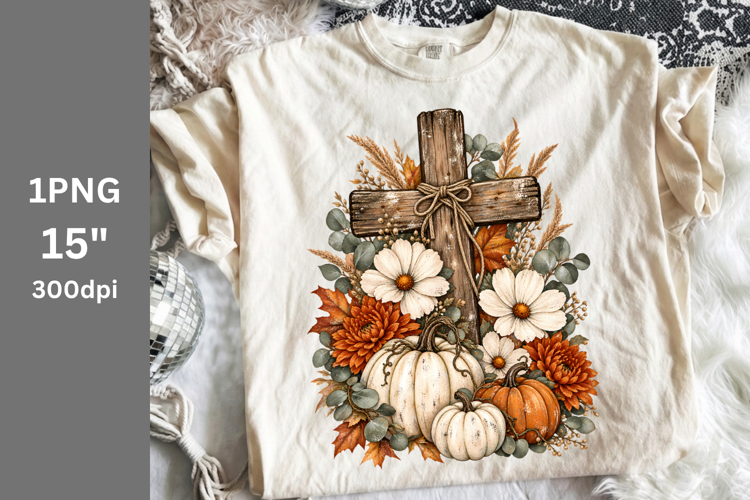 Fall PNG, Cross PNG, Halloween PNG,