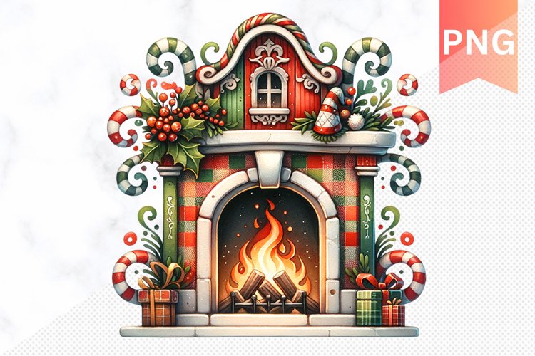 Christmas Fireplace Png Image 4