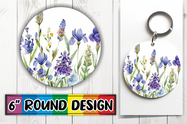 Springtime Bliss - Circle Sublimate Joy Round example image 1