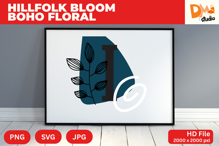 Boho Floral Svg Image 14