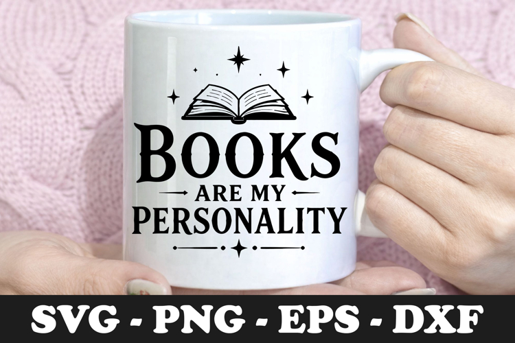 Books Are My Personality SVG Design