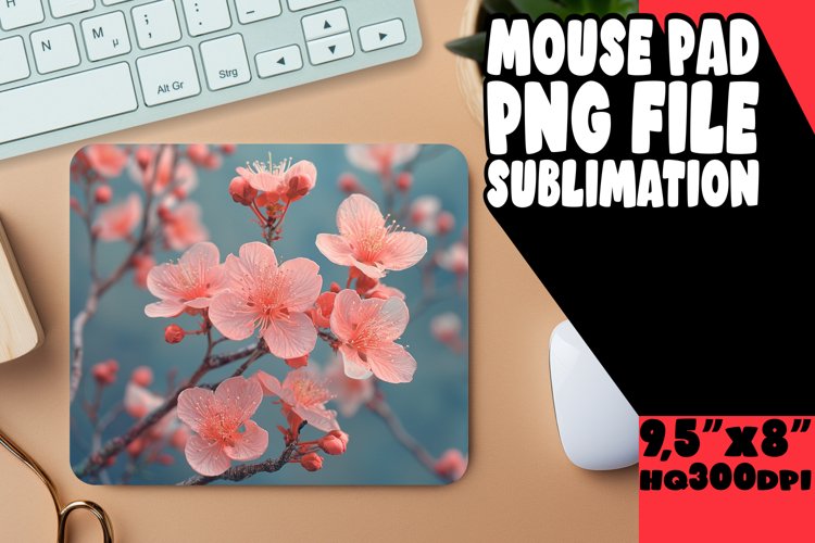 Petal Paradise: Flower Pattern Mouse Pad
