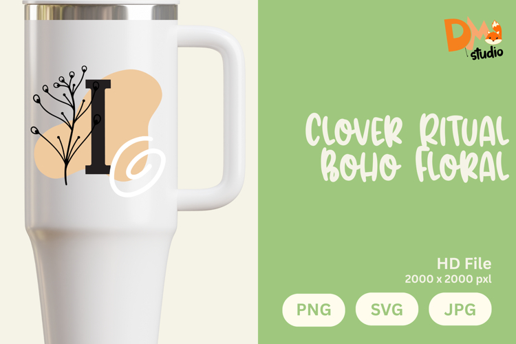 Floral Monogram Letter Svg Image 12