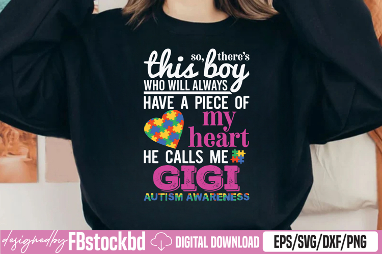 This Boy He calls me Gigi Autism SVG