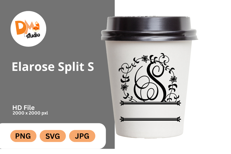 Split Floral Svg Image 18