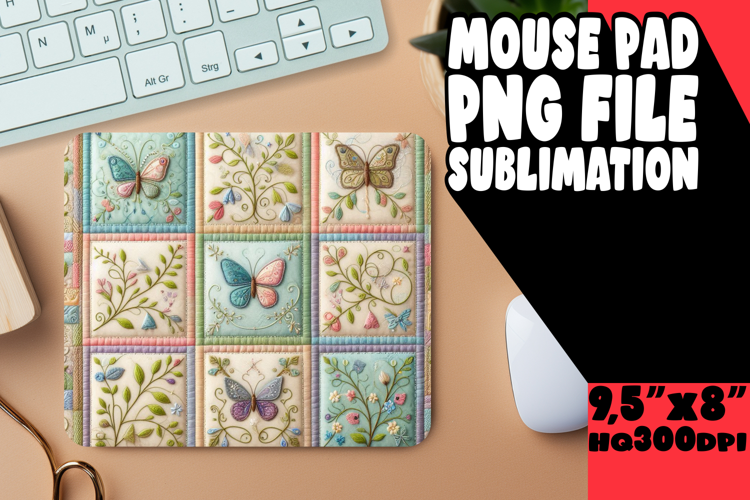 UNIQUE mouse PAD Playful Design, Patchwork