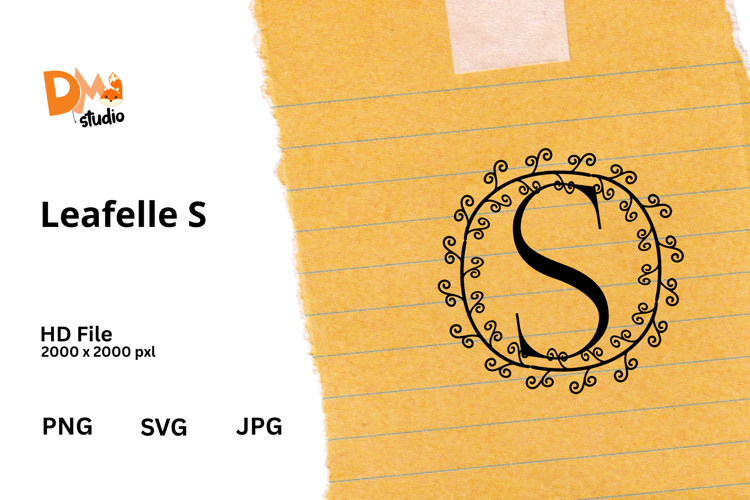 Floral Monogram Letter Svg Image 18