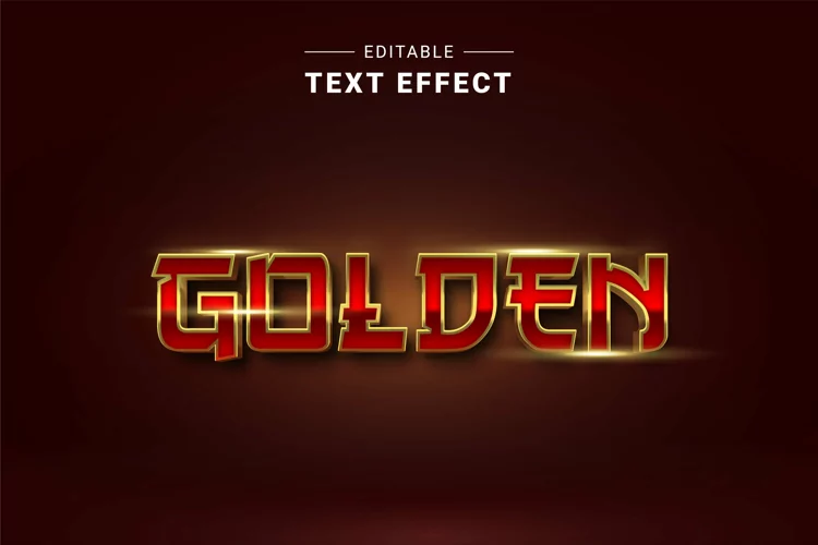 Editable Text Effect for Illustrator. Vector Graphic styles