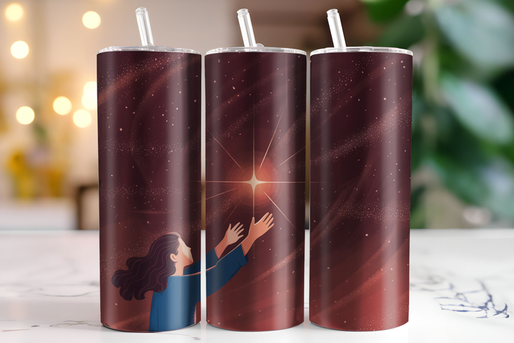 Celestial woman Tumbler Wrap | Sublimation | Tumblers