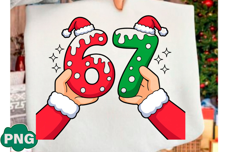 Christmas 6 7 Png, Funny Santa Hands Png