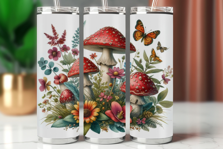 Tumbler Wrap 20 oz - mushroom