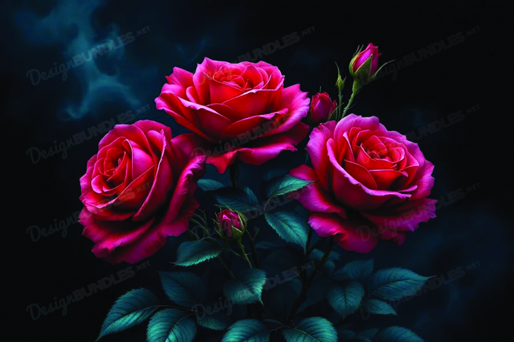 Red Roses Clipart Image 6