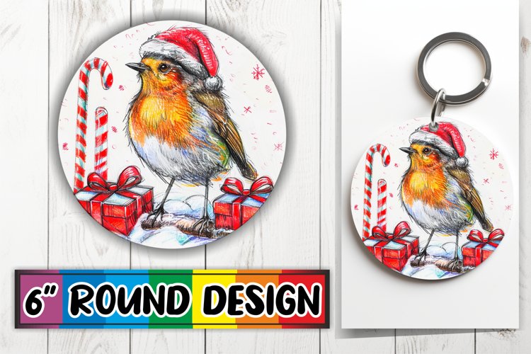 PNG Round Design - Festive Watercolor