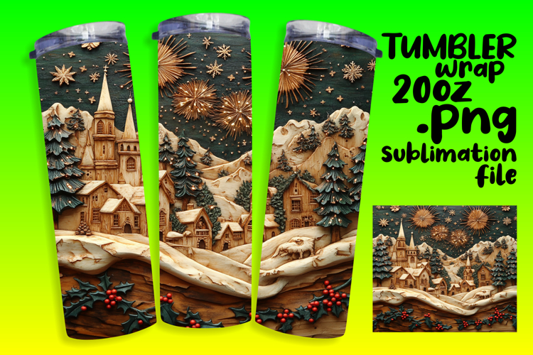 Christmas Tumbler Wrap Image 13
