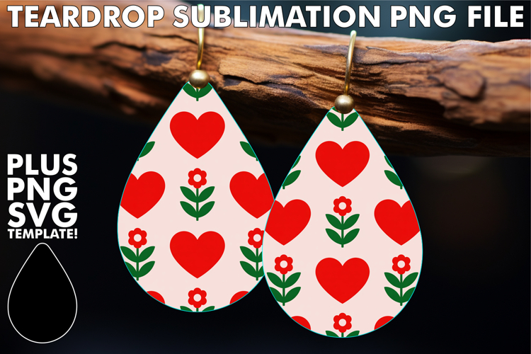 Sparkling Teardrop Earrings Ideas, Valentines Pattern