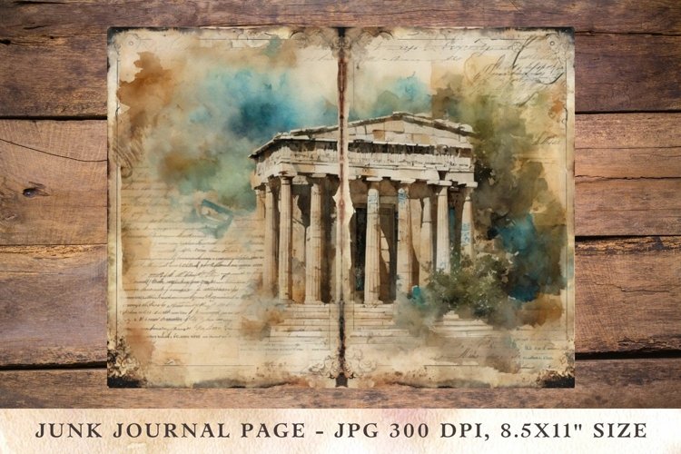 Printable Junk Journal Pages greek 2
