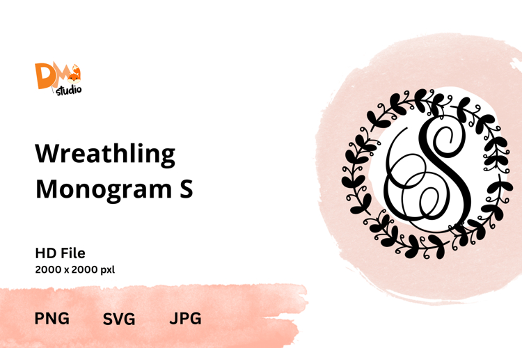 Wreath Monogram SVGs Image 7