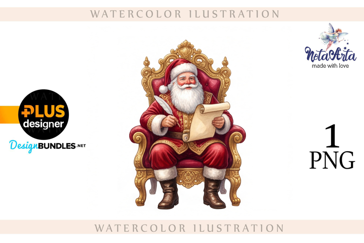 Christmas Santa in Elegant Attire