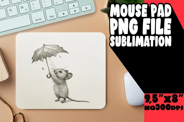 Expressive Boho Wildlife: Sublimation Mouse Pads