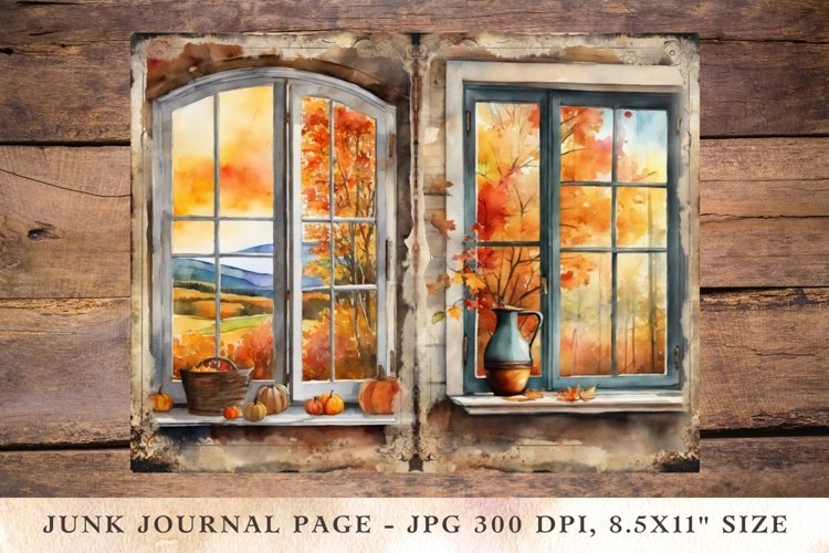 Printable Junk Journal Pages Autumn 7