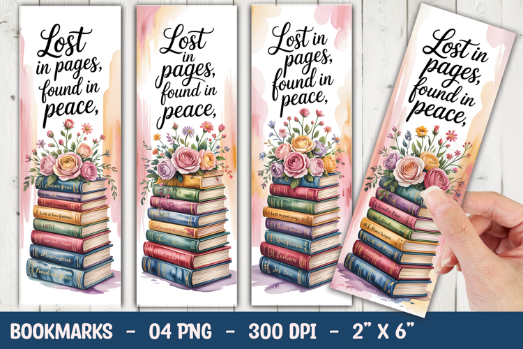 Lost in Pages Bookmark Sublimation