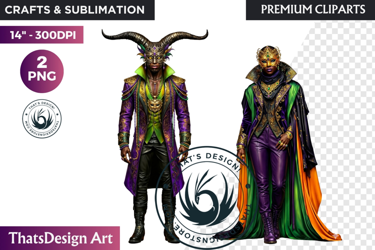 Mardi Gras Carnival Masquerade Clipart PNG scrapbooking