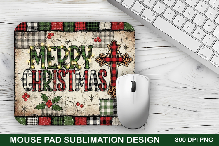 Merry Christmas Mouse Pad Sublimation - Christmas Design