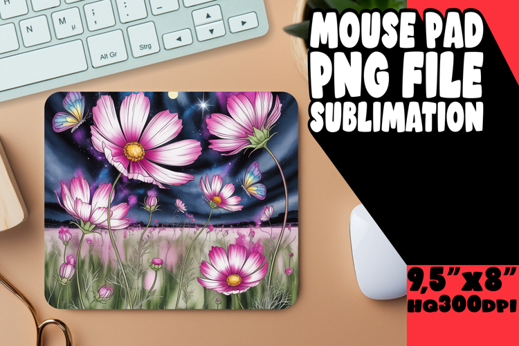 RADIANT DESK MAT PLAYFUL DESIGN, Flowers