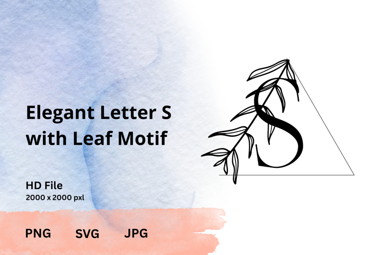 Leaf Monogram Svg Image 9