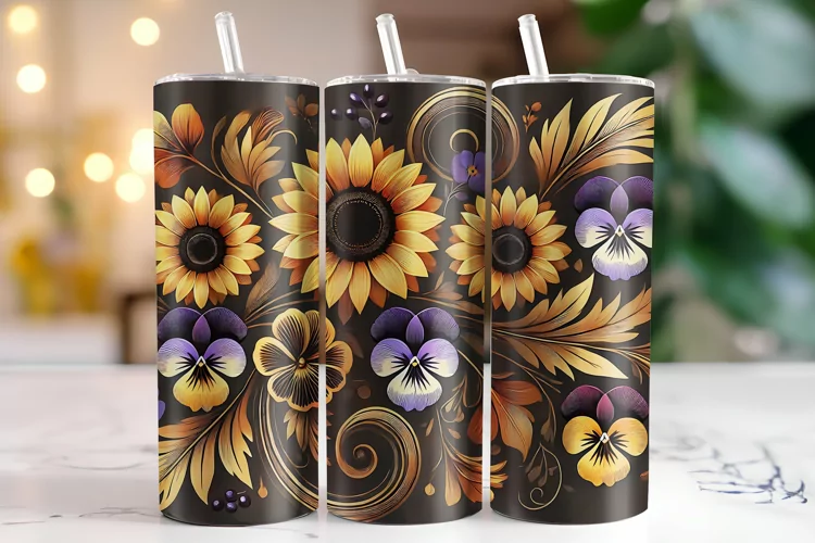 Sunflowers Tumbler Wrap | Sublimation